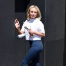 Jorgie Porter – Leave a photo shoot for his new clothing brand Transpire in Manchester - 454 x 681