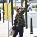 Christine McGuinness – Dons a camo jacket while out in Liverpool - 454 x 609