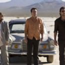 (L-r) Alan (ZACH GALIFIANAKIS), Stu (ED HELMS) and Phil (BRADLEY COOPER) arrive for a meeting in the desert in Warner Bros. Pictures' and Legendary Pictures' comedy 'The Hangover,' a Warner Bros. Pictures release. Photo by Frank Masi