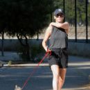 Brittany Snow – On stroll with her dog in Los Angeles - 454 x 586