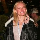 Kate Bosworth with Jeremy Renner leave the 2020 Super Bowl
