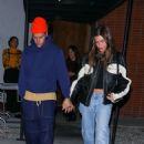 Hailey Bieber – With Justin hold hands on a dinner date