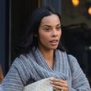 Rochelle Humes – In a grey sweater stepping out in London’s Soho - 454 x 535