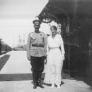 Grand Duchess Tatiana Nikolaevna and Sergei Sergeevich Pogulyaev at the pier in Sevastopol, 12th - 15th May 1916.