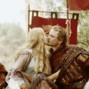Edward Atherton As King Arthur and Samantha Mathis As Guinevere in The Mists Of Avalon(2001)