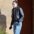 Gal Gadot – In leather jacket  with her husband Yaron Varsano at Nobu Malibu