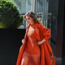 Hailee Steinfeld – Photographed in orange ensemble in New York - 454 x 751
