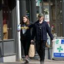 Georgia Groome and Rupert Grint – Baby bump in North London - 454 x 401