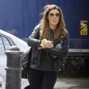 Kym Marsh – In leather jacket arriving at the theatre in Cardiff - 454 x 744