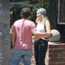 Malin Åkerman – With her husband 4th of July holiday at Alcove restaurant in Los Feliz