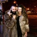 Victoria Keon-Cohen & her man out in matching fur coats...
