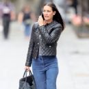 Kirsty Gallacher – Out in tight denim and leather jacket at Smooth Radio in London - 454 x 719