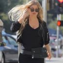 Fergie is spotted heading to a studio in West Los Angeles, California on September 8, 2015