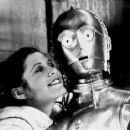 Carrie Fisher and Anthony Daniels in 