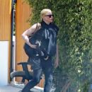 Alice Evans – Steps out of the California home in Los Angeles - 454 x 568