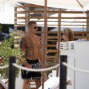 Gabby Allen – In a black bikini by the pool at Nobu Hotel in Ibiza - 454 x 515