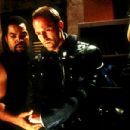 Ice Cube as James 'Desolation' Williams, Jason Statham as Jericho Butler and Clea DuVall as Bashira Kincaid in Screen Gems' John Carpenter's Ghosts of Mars - 2001