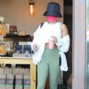 Vanessa Hudgens – In olive leggings seen after a workout session in West Hollywood