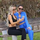 Victoria Larson – With Lisa Opie on a workout in Miami