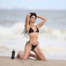 Nina Svet – Posing in a bikini at beach for 138 Water in Malibu - 454 x 303