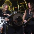 Joel Hoekstra and Reb Beach of Whitesnake perform at The Joint inside the Hard Rock Hotel & Casino as the band tours in support of 
