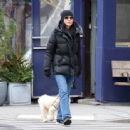 Julianna Margulies – Strolling with her dog in The West Village - 454 x 338