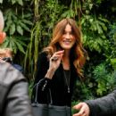 Carla Bruni Sarkozy – Recording ‘Vivement Dimanche Prochain’ show at the Gabriel studio in Paris