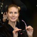 Heidi Klum – Costume Unfold on Amazon Display Window in New York
