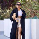Shay Mitchell – In Crop Top and Shorts Running Errands in Beverly Hills