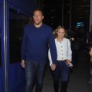 Caroline Wozniacki – With boyfriend David Lee as they arrive to Knicks home opener in NYC - 454 x 672