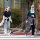Andie MacDowell – Seen with her dog and a friend in Los Angeles