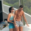 Georgina Rodriguez – With Cristiano Ronaldo seen on their yacht in Sardinia - 454 x 681