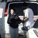 Bhad Bhabie – Seen showcasing a new hairstyle while out in Los Angeles