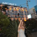 Christiana Aristotelous- Outside the Hotel Martinez in Cannes - 454 x 565