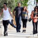 Colin Farrell Leaving Yoga With His Sister - 454 x 344