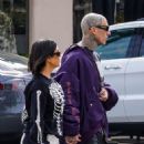 Kourtney Kardashian – With Travis Barker checking out their new house in Carpinteria