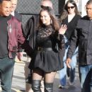 Selena Gomez – In a knee long boots as she arrived to Jimmy Kimmel Live in Los Angeles - 454 x 681