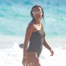 Sofia Nikitchuk in Swimsuit at the beach in Tulum - 454 x 681