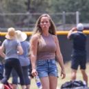 Kendra Wilkinson – Watching her daughter Alijah’s soccer game in Los Angeles - 454 x 682