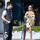 Madison Beer and Zack Bia – Leaving Urth Cafe in Los Angeles