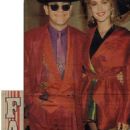 Elton John with model Denice D. Lewis - 454 x 848