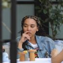Alexandra Shipp – having lunch with a friend in Beverly Hills - 454 x 636