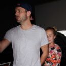 Hayden Panettiere in Floral Dress – Leaves restaurant in Hollywood