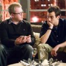 Director Jim Field Smith (left) with Jay Baruchel (right, as Kirk), on the set of the DreamWorks Pictures' comedy 'She's Out of My League,' a Paramount Pictures release. Photo Credit: Darren Michaels. Copyright © 2010 DW STUDIOS L.L.C. All