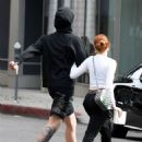 Madelaine Petsch and Travis Mills – Leaving a medical building in LA - 454 x 681