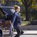 Jennifer Lawrence – Shows off her growing baby bump in New York