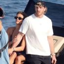 Logan Paul and Nina Agdal share a loved up afternoon on the Mediterranean as they enjoy their romantic Greek vacation