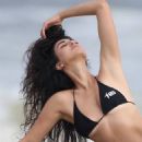 Nina Svet – Posing in a bikini at beach for 138 Water in Malibu - 454 x 681