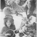 1970 - T-Rex singer Marc Bolan, his wife-to-be June Ellen Child and Alice Ormsby-Gore having fun at Eric Clapton's house in Surrey. Found via Steve Moon's (moonmarc1961) photobucket - 454 x 621