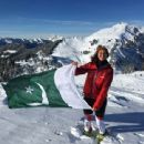 Pakistani female skiers